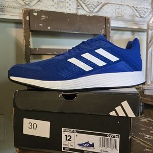 adidas Duramo SL Blue and White Athletic Shoes